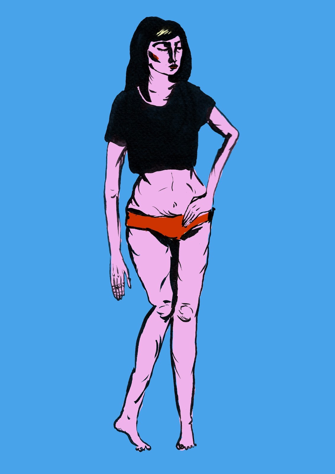 1131x1600 Ella Strickland De Souza Illustration Pastel Girl