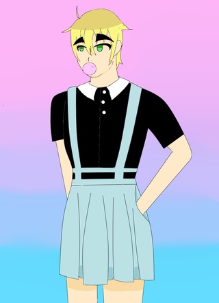 320x441 i decided to draw iggy in a pastel goth dress