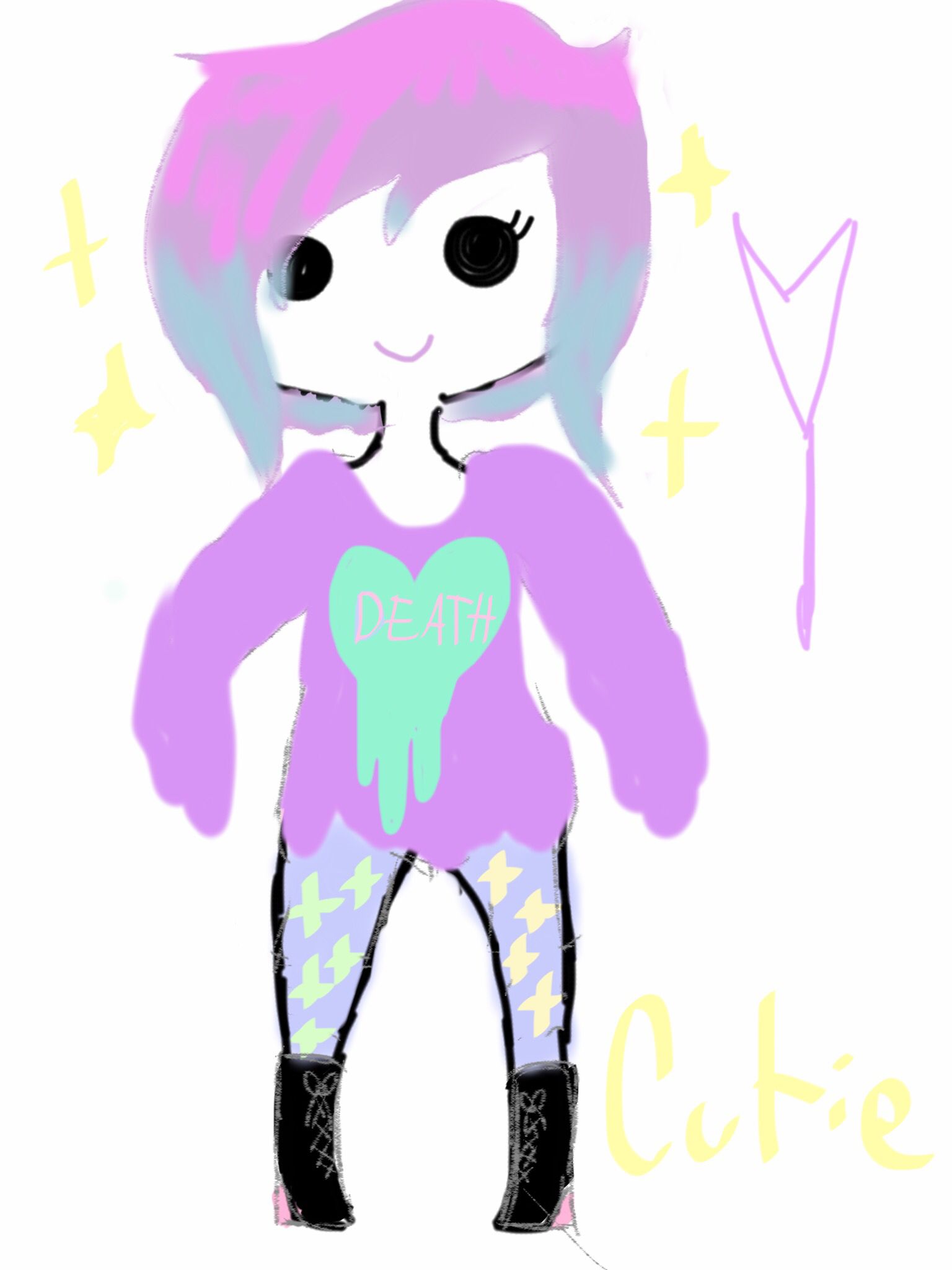 1536x2048 Little Pastel Goth Thing Trash Drawings Disney Characters