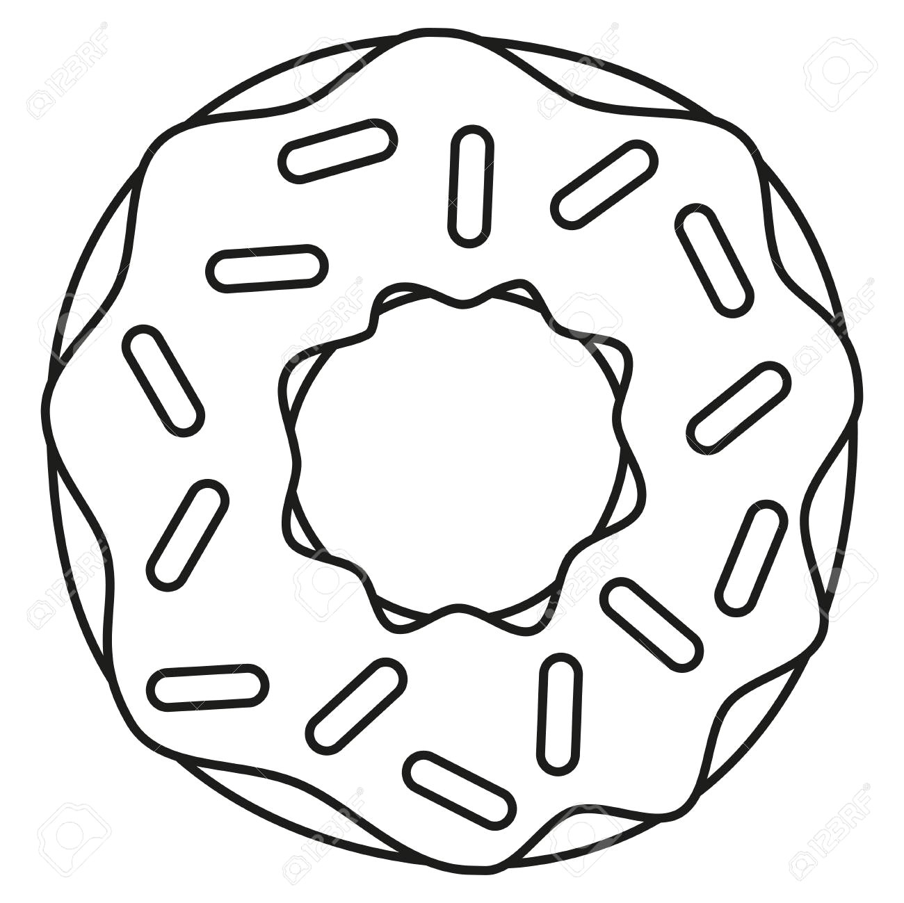 1300x1299 How To Draw Sweet Pastry Donuts Coloring Pages And Learn Color