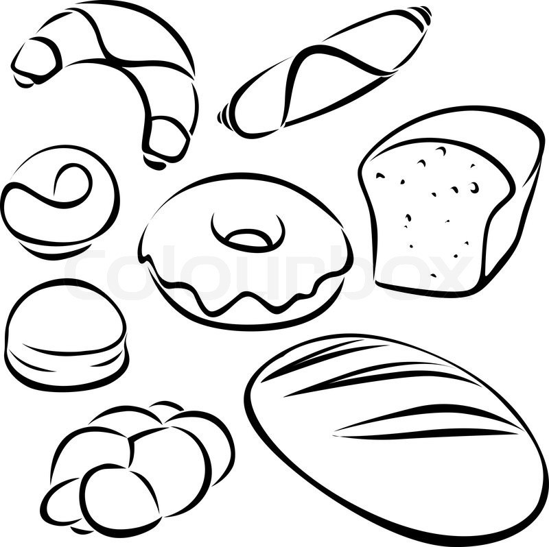 800x798 Pastry Clipart Black And White Clipart Portal