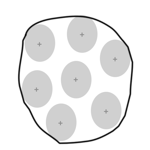 500x500 Drawing Path Around Cluster Of Objects