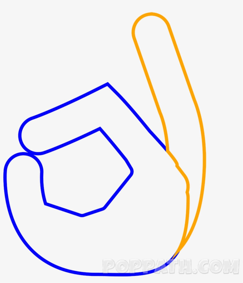 820x955 How To Draw An Ok Emoji Pop Path