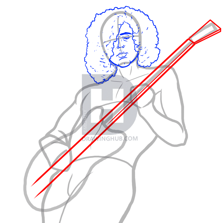 720x720 How To Draw Jimmy Page, Jimmy Page, Step