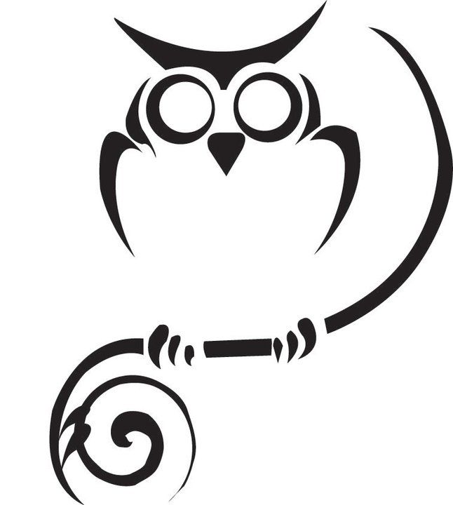 646x720 tribal owl tattoo design picture patience and courage to look