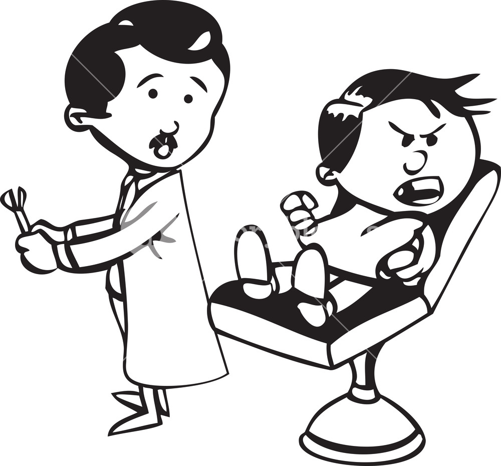 1000x930 Illustration Of A Dentist With Patient Royalty Free Stock Image