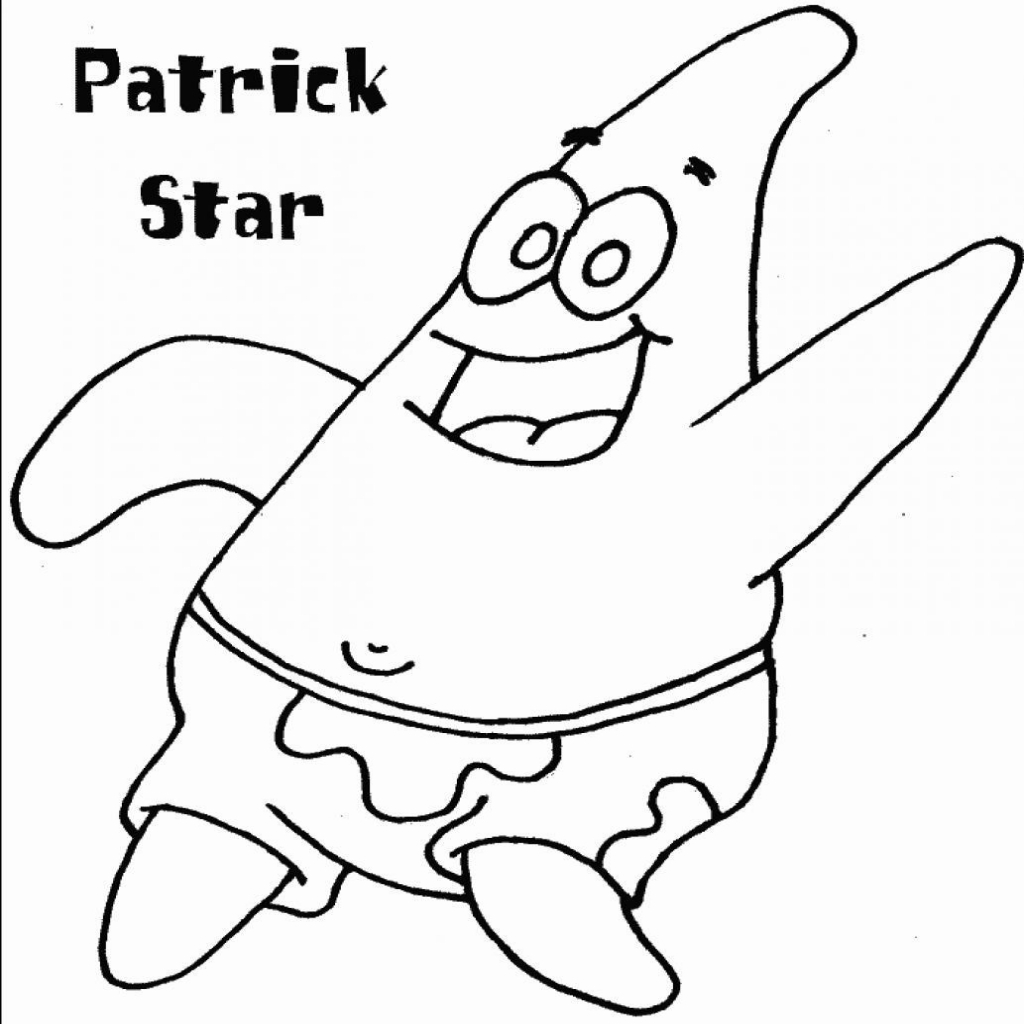 1024x1024 Patrick Star Coloring Pages New Drawing At Getdrawings