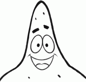 302x287 How To Draw How To Draw Patrick Easy