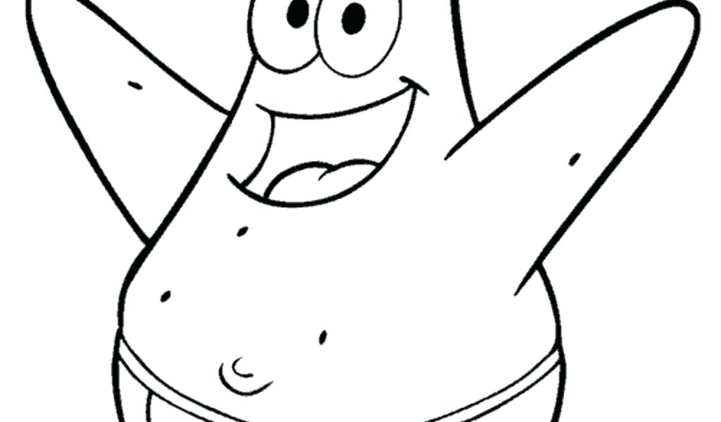 1024x600 Coloring Pages Coloring Pages Patrick Star From Spongebob Coloring