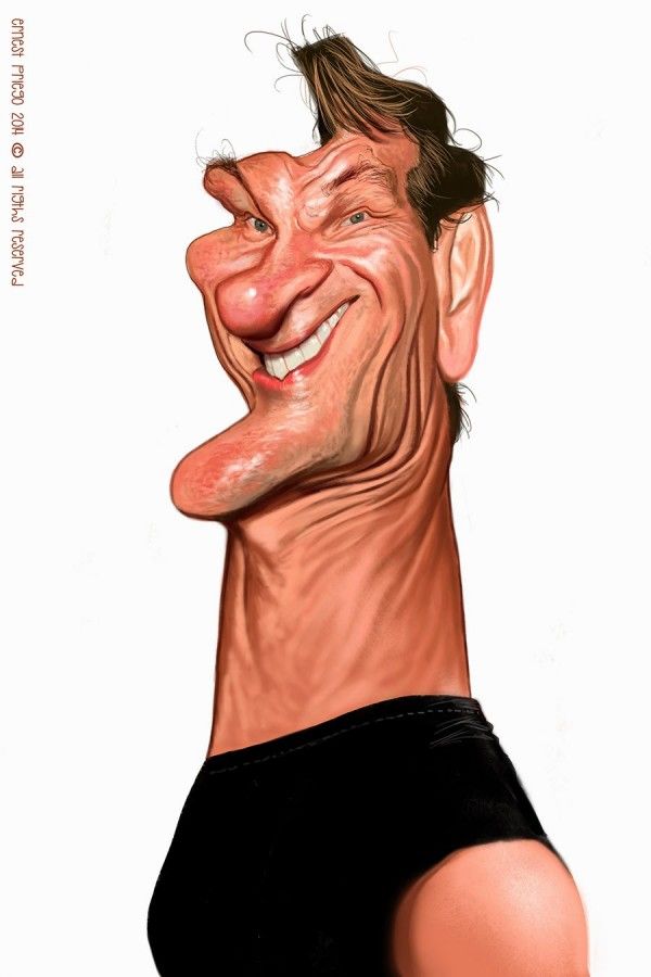 600x900 Caricatura De Patrick Swayze Caricatures In Caricaturas