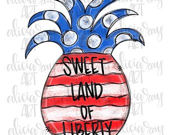 340x270 Patriotic Pineapple Etsy