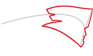 302x184 drawing printout how to draw the patriots logo, new england patriots