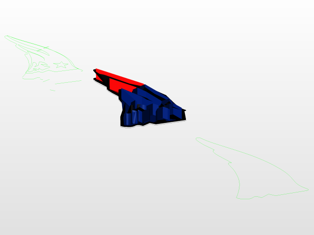 640x480 patriots logo cad model library grabcad