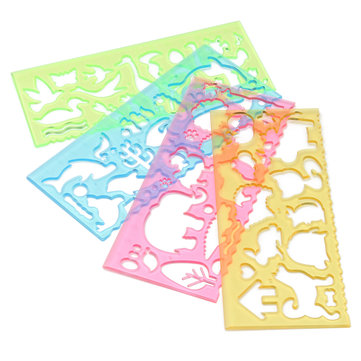 361x361 Animal Style Pattern Drawing Template Ruler Symbols Drawing Stencil