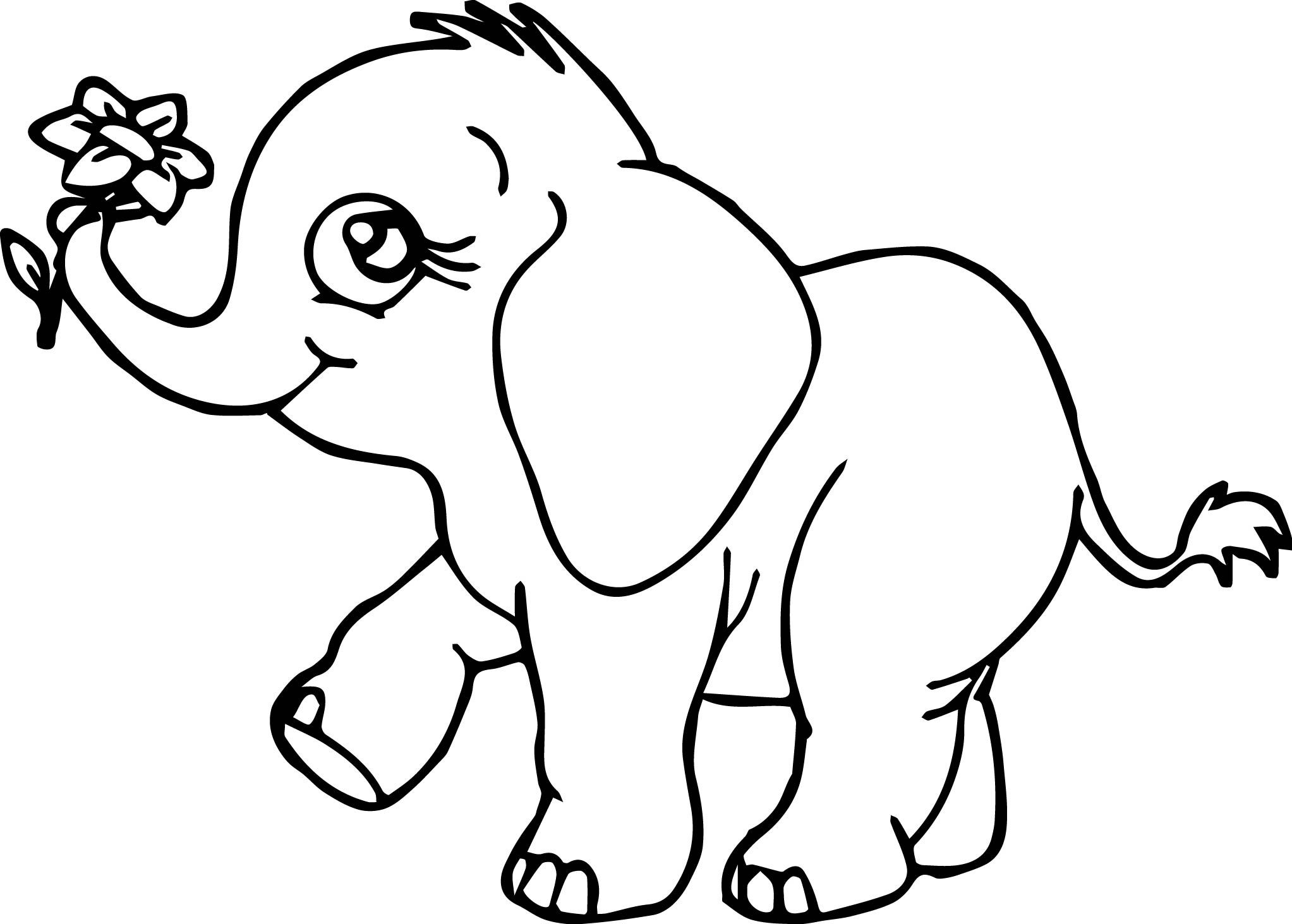 2045x1463 Elephant Love Coloring