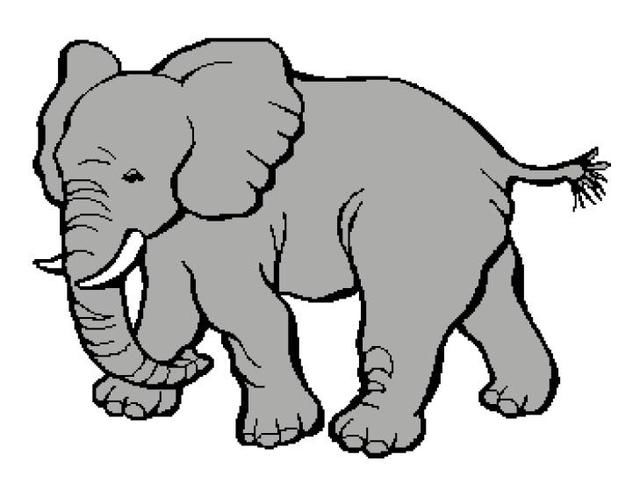 640x491 African Elephant Tunisian Simple Stitch Graph Pattern