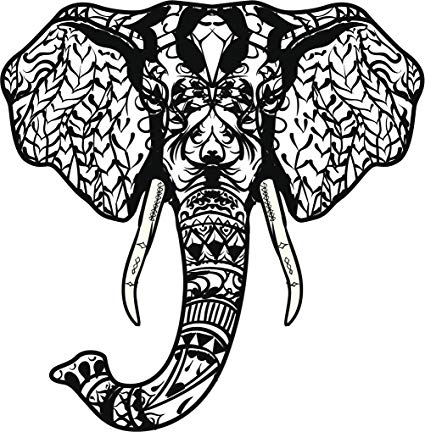 425x432 Pretty Tribal Pattern Wild Animal Cartoon Icon Vinyl