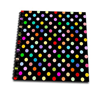 425x386 Db Colorful Polka Dot Pattern On Black