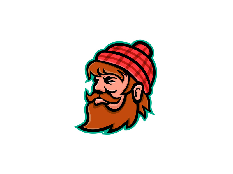 800x600 Paul Bunyan Head Side Mascot