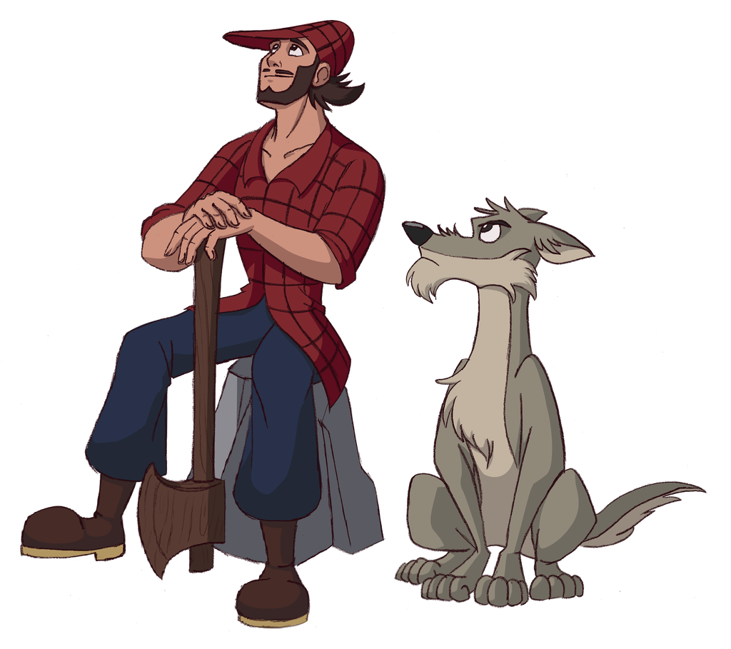 1024x909 Paul Bunyan And Reitherman The Big Bad Wolf