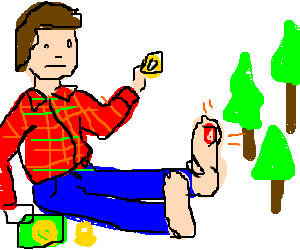 300x250 Paul Bunyan, Eating Funyuns, Has Epic Bunion