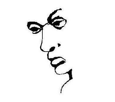 388x344 line drawing of paul ryan truly captures his essence