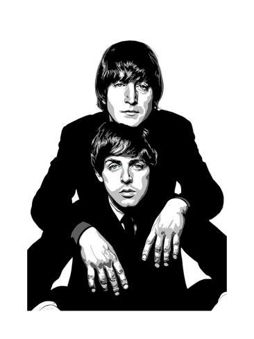 366x488 lennon and mccartney giclee print