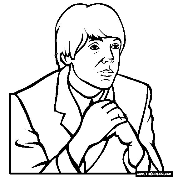 554x565 paul mccartney coloring