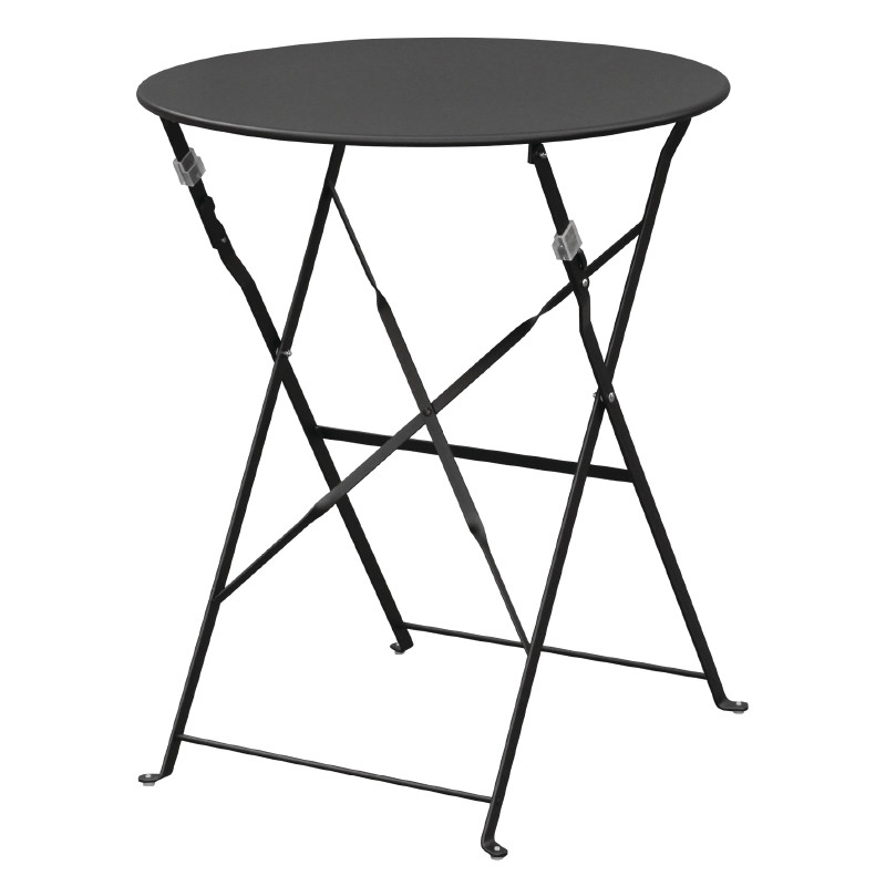 800x800 bolero black pavement style steel table