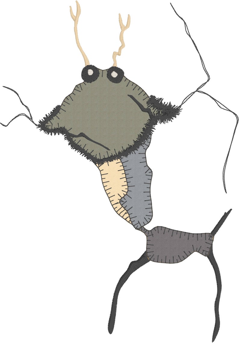 794x1141 unique textile art machine embroidery design pavement crack etsy