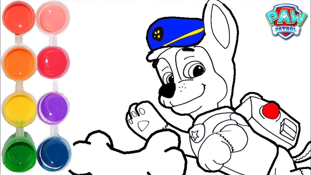 Paw Patrol Chase Drawing | Free download on ClipArtMag