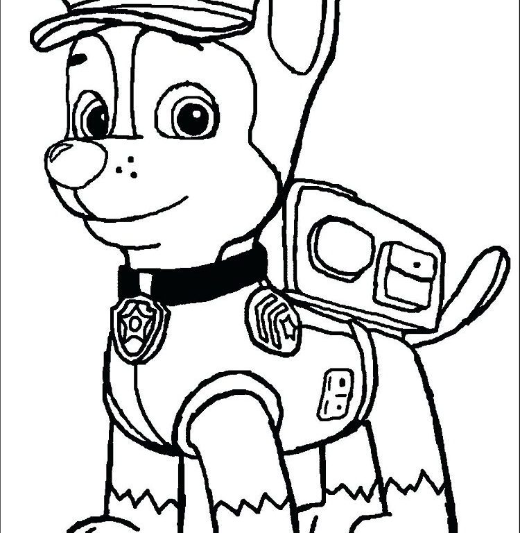 Paw Patrol Chase Drawing | Free download on ClipArtMag