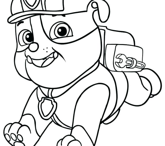 678x600 rubble paw patrol coloring