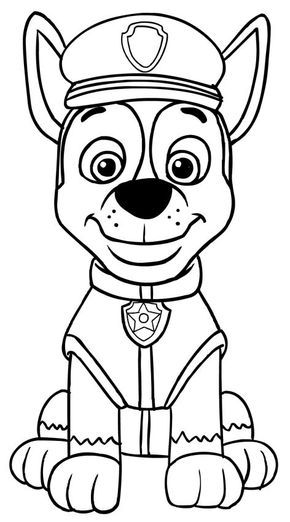 290x522 Huge Collection Of 'chase Paw Patrol Drawing' Download More Than