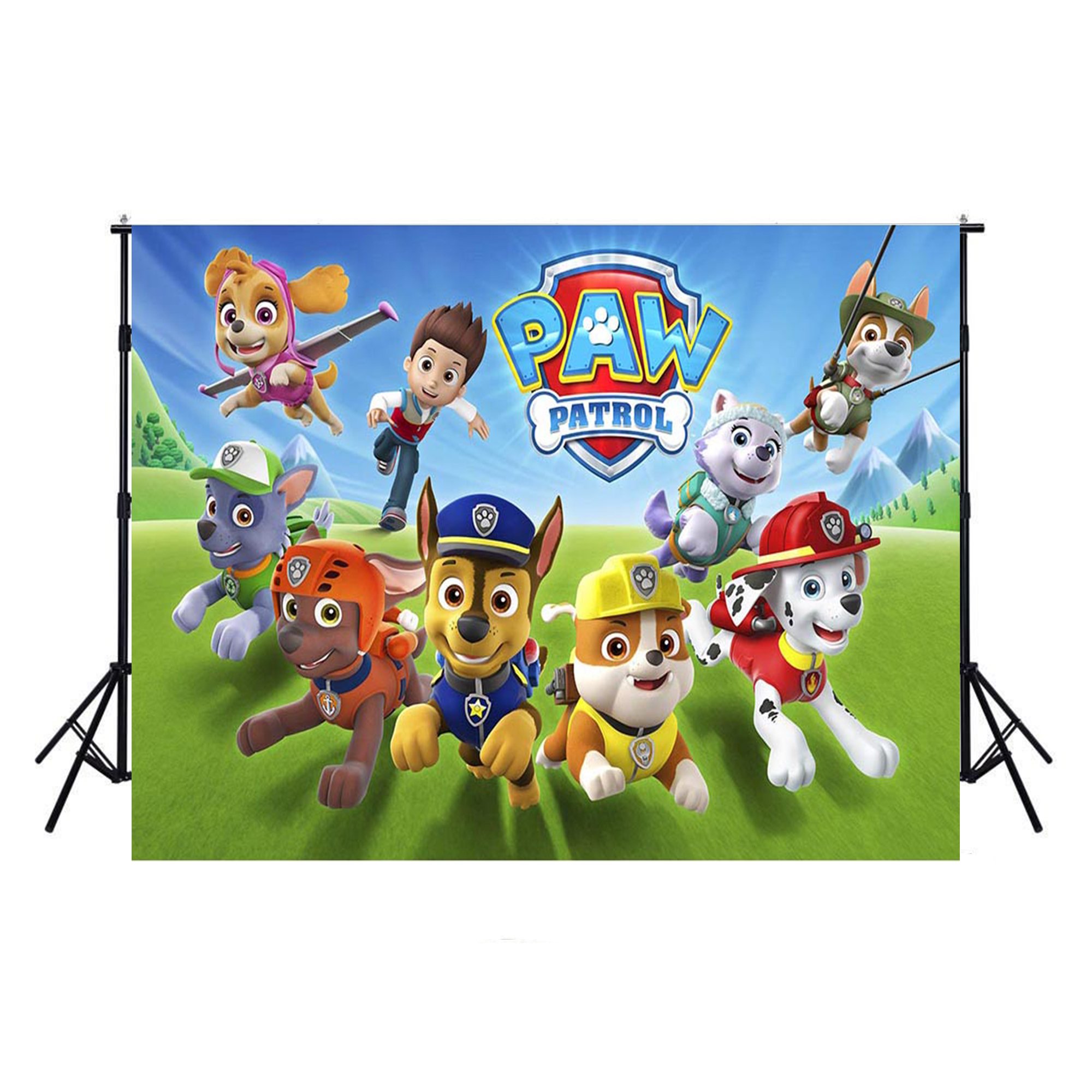 2000x2000 Unlock Paw Patrol Cartoon Photography Backdrops Birthday Backdrop