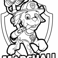 230x230 Projects Inspiration Marshall Paw Patrol Coloring Pages Drawing