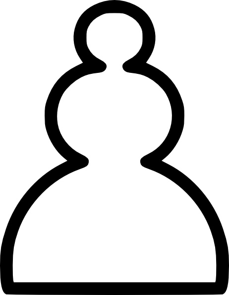 462x595 chess white pawn piece clip art free vector in open office drawing