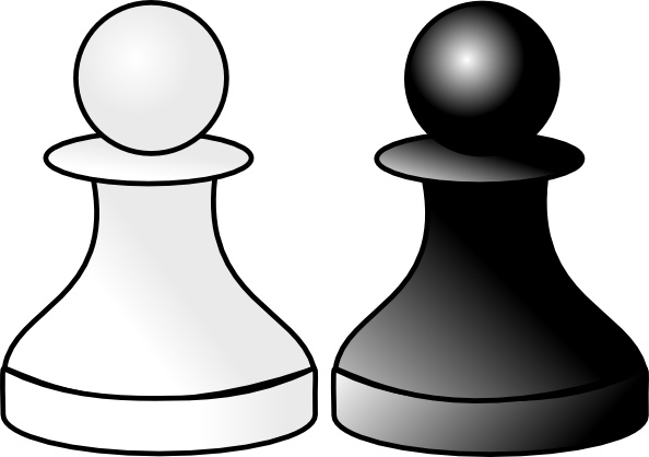 594x418 Black And White Pawns Clip Art Free Vector In Open Office Drawing