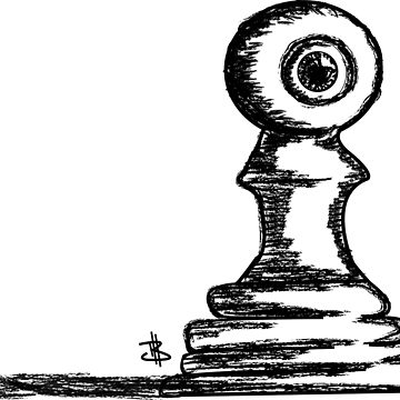 360x360 pawn with an eye t shirt