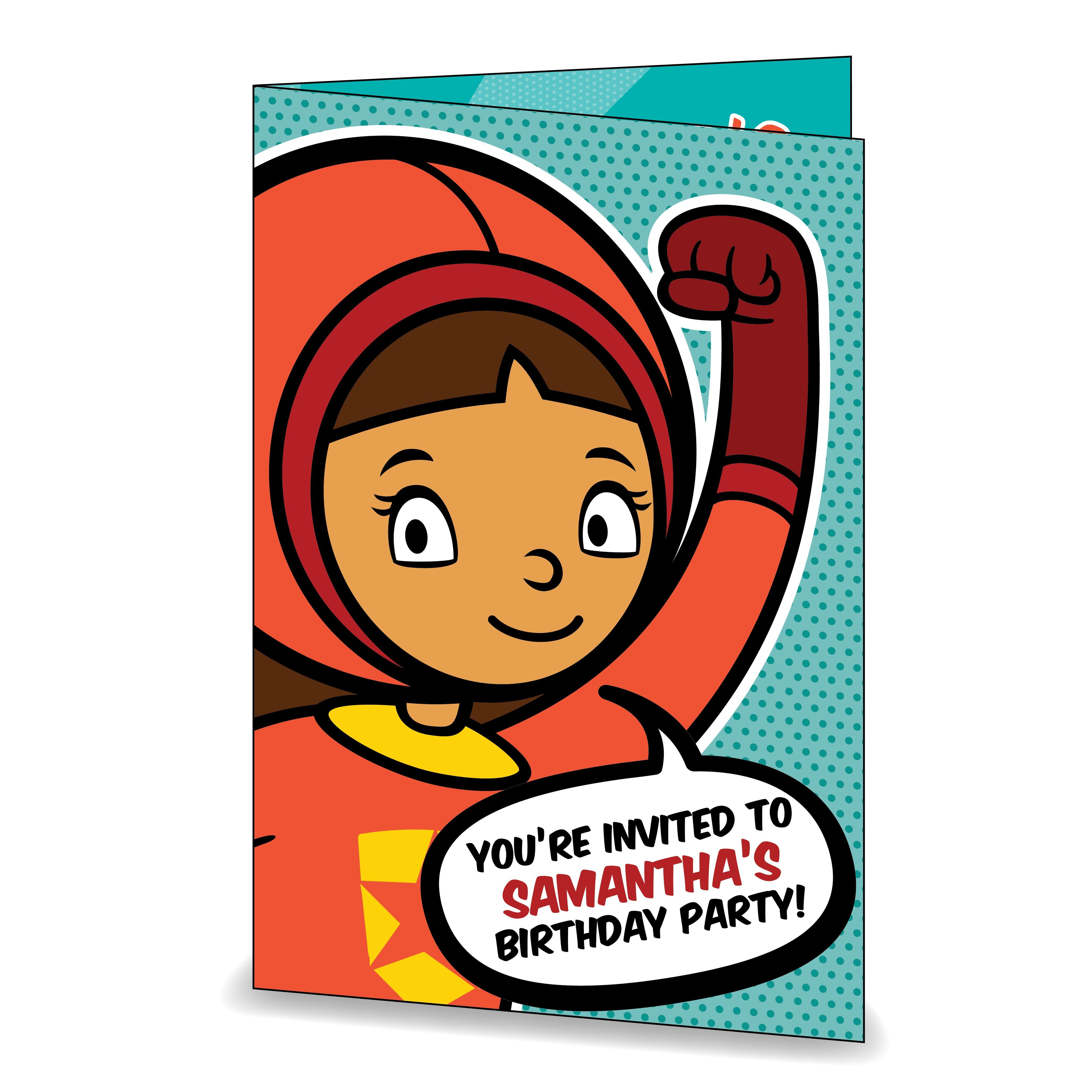 4167x4167 Wordgirl Birthday Invitations From Pbs Kids Shop Lylia's Year