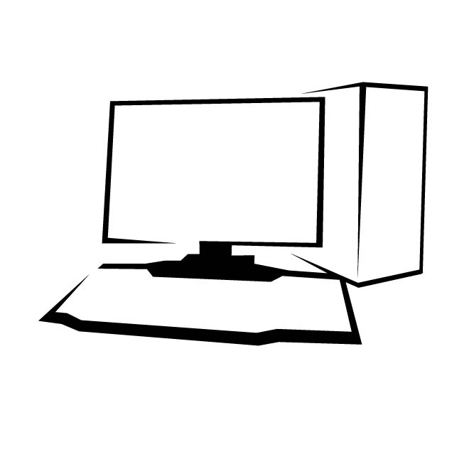 660x660 Desktop Computer Drawing Free Vectors Ui Download