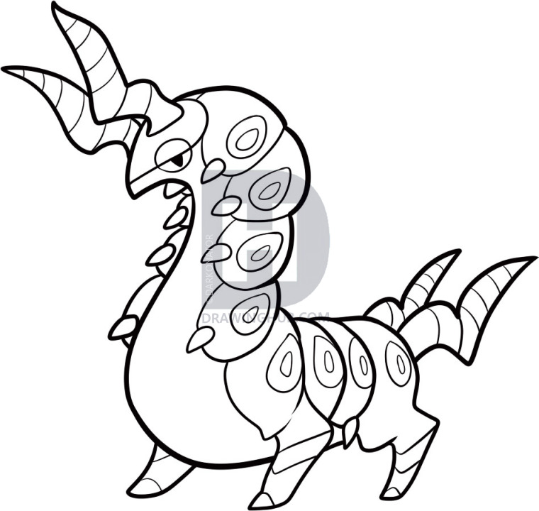 760x720 How To Draw Scolipede, Scolipede, Step