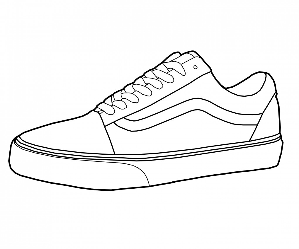 1020x850 Shoe Drawing Ideas Vans Drawings Pe Health Sketches