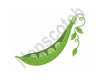 340x270 pea pods embroidery etsy