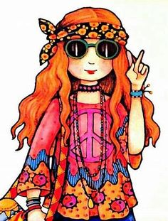 236x311 best peace images hippie art, drawings, hippie chick