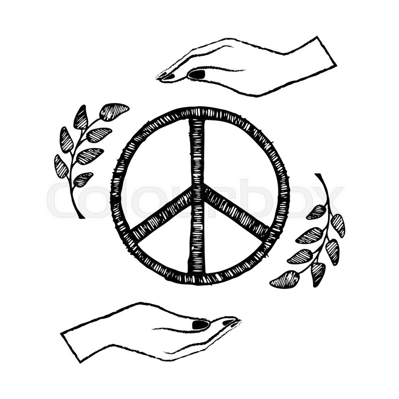 800x800 International Peace Day Poster With Stock Vector Colourbox
