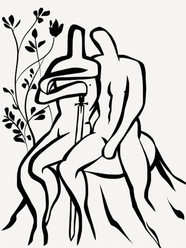 375x500 Warriors Of Peace Drawing