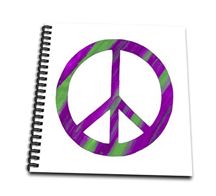 425x386 Db Pink Green Peace Sign Drawing Book