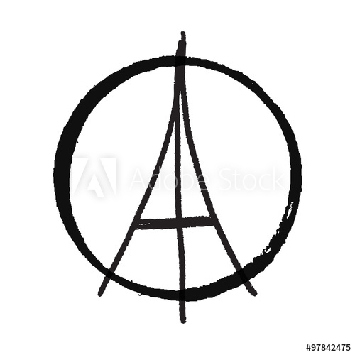 500x500 freehand drawn sketch, peace for paris, eiffel tower, paris