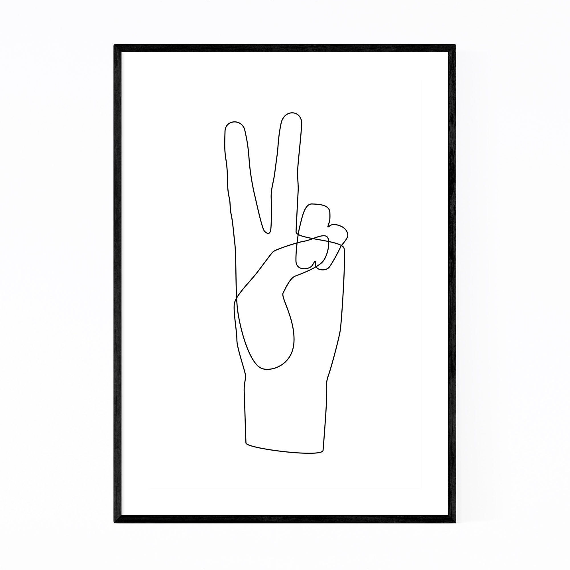 Peace Hand Drawing | Free download on ClipArtMag